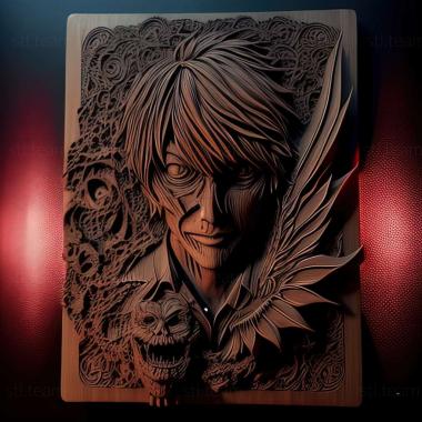 3D model Light Yagami   Death Note FROM NARUTO (STL)